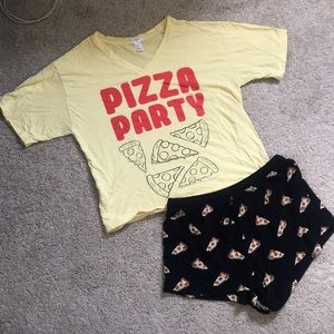 Pizza Party Matching Pajama Set